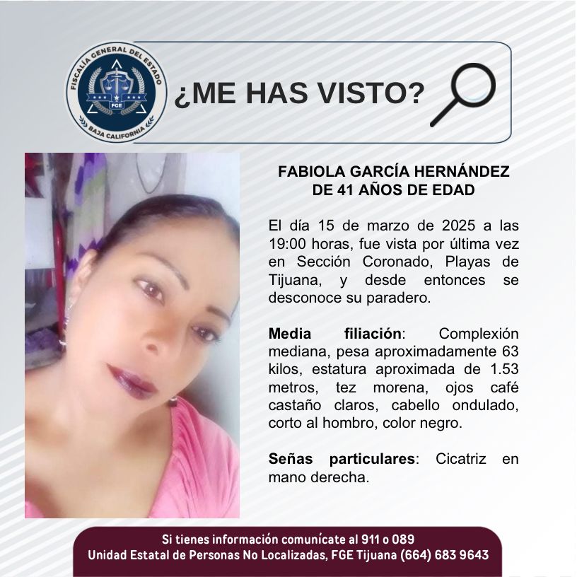 Pesquisa de Fabiola Hernández de 41 años