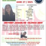 Alerta Amber Baja California de Brithney Jacqueline y Brayan Valencia Aban