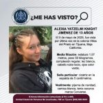 Pesquisa de Alexia Yatzelmi Knight Jiménez de 13 años