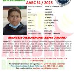 Alerta Amber de Marcos Alejandro Sena Amaro de 14 años de edad