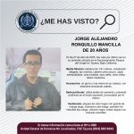 Pesquisa de Jorge Alejandro Ronquillo Mancilla de 20 años de edad