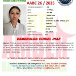 Alerta Amber de Esmeralda Curiel Díaz de 14 años de edad