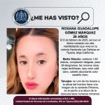 Pesquisa de Roxana Guadalupe Gómez Márquez de 28 años de edad