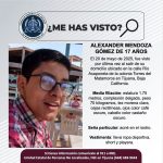 Pesquisa de Alexander Mendoza Gómez de 17 años de edad
