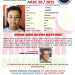 Alerta Amber de Hiram Amir Novoa Martínez de 9 años de edad
