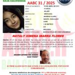 Alerta Amber de Nataly Ximena Ibarra Flores de 14 años de edad