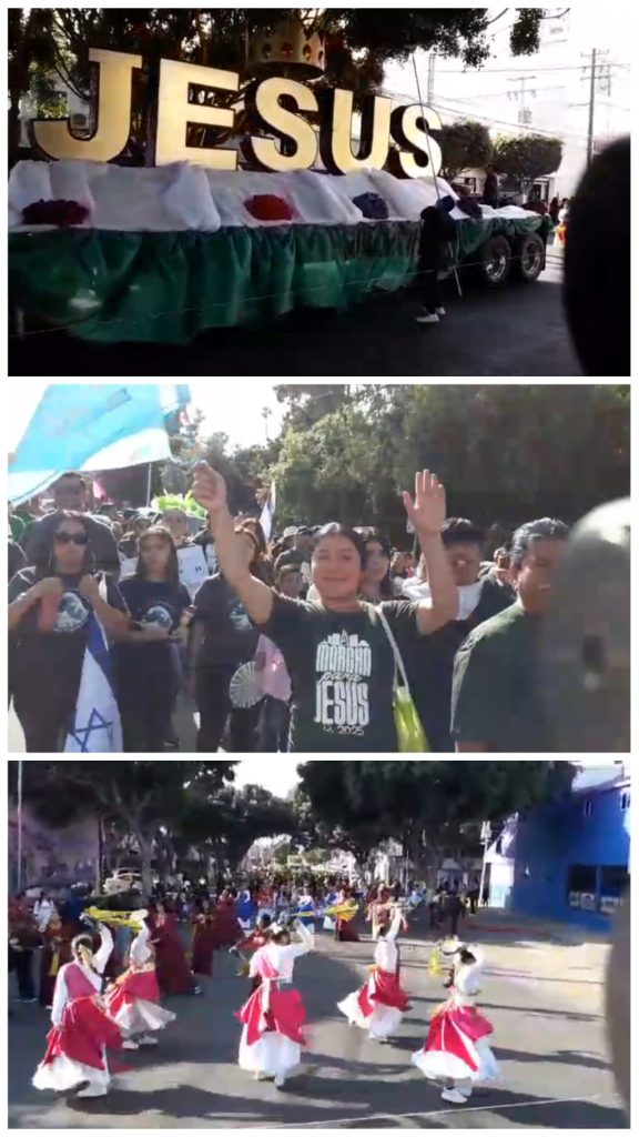 Con música, danza y oraciones, miles participan en la “Marcha para Jesús 2025” en Tijuana