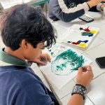 Desarrollan su talento estudiantes de CONALEP 154 Mexicali II en Taller de Pintura