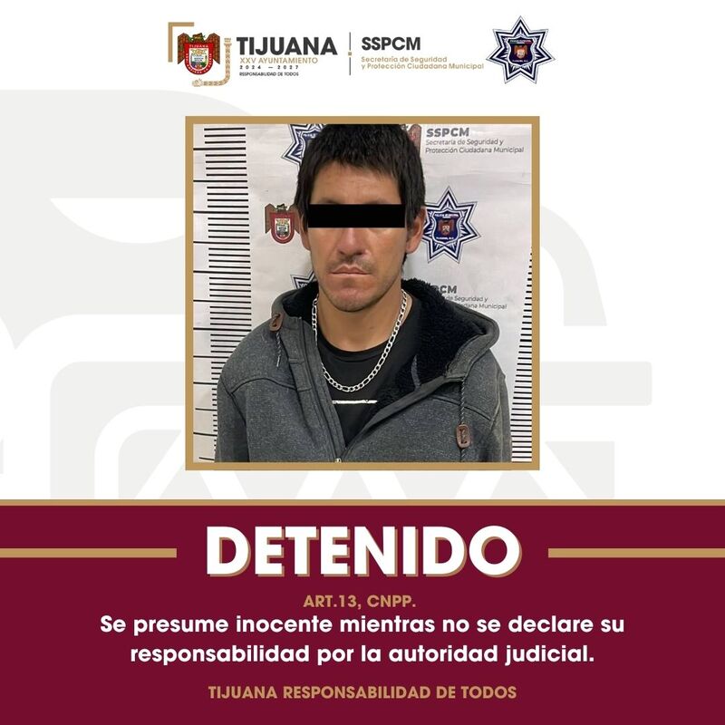 Asegura Policía Municipal a sujeto con arma de utilería
