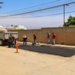 Alcalde Román Cota supervisa avances del programa permanente de bacheo en la colonia Lomitas del Cuchumá