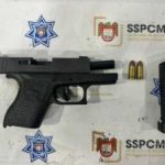 Decomisa Policía Municipal tres armas de fuego durante patrullajes preventivos