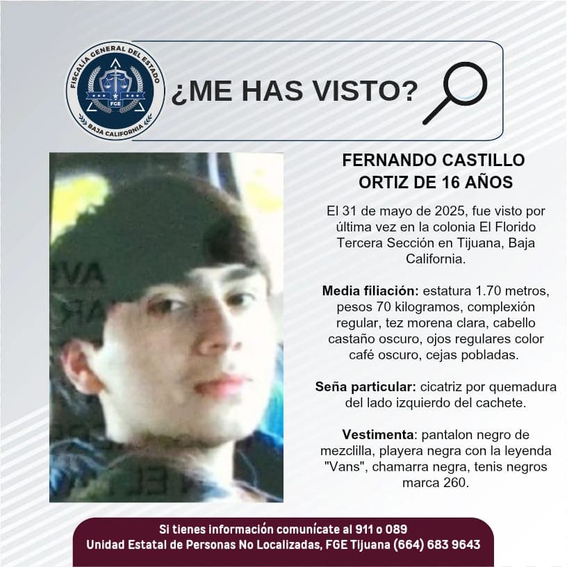 Pesquisa Fernando Castillo Ortiz de 16 años