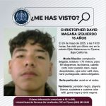 Pesquisa de Christopher David Magaña Izquierdo de 16 años de edad