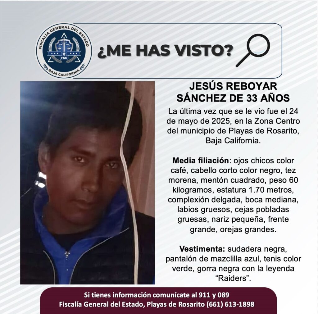 Pesquisa de Jesús Reboyar Sánchez de 33 años de edad