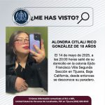 Pesquisa de Alondra Citlali Rico González de 18 años de edad