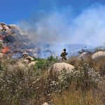 Incendio en reserva Kumiai/ Rancho Ciprés