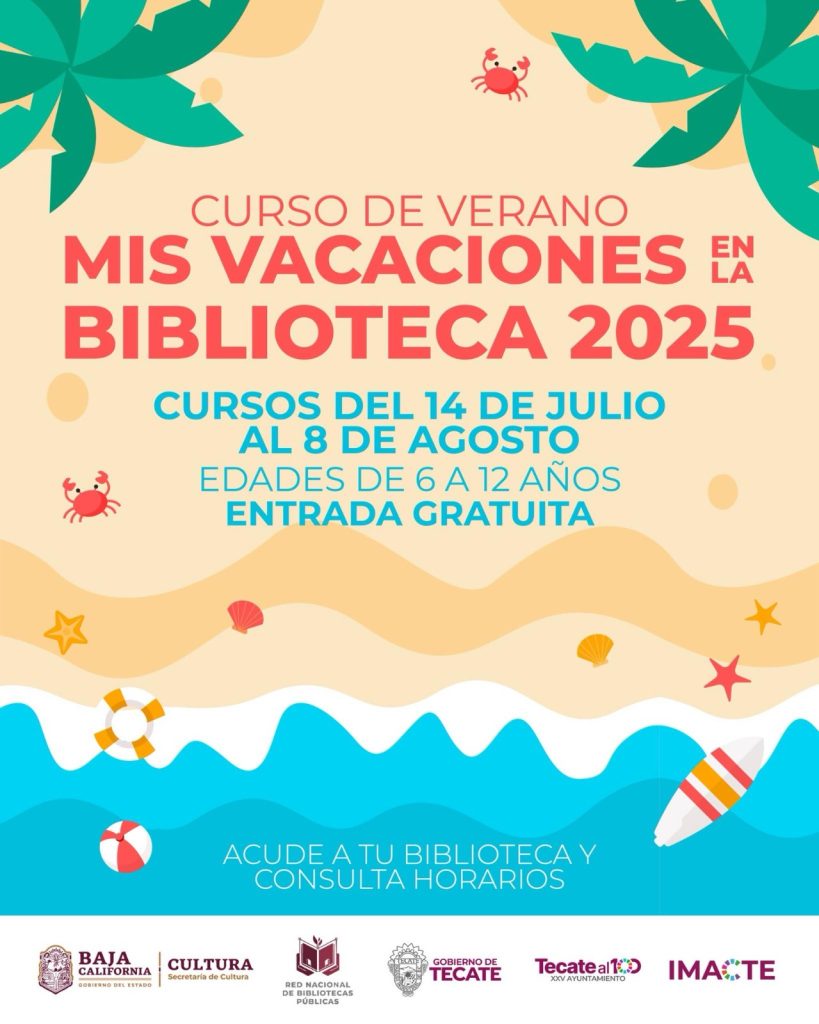 Invitan a niñas y niños a disfrutar del curso de verano «Mis vacaciones en la Biblioteca 2025»
