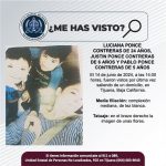 Pesquisa de Luciana Ponce Contreras de 24 años, Justin Ponce Contreras de 6 años y Pablo Ponce Contreras de 5 años