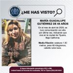 Pesquisa de María Guadalupe Gutiérrez de 65 años de edad