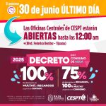 Oficinas centrales de CESPT extenderá su horario el 30 de Junio, por cierre del Decreto de Condonación