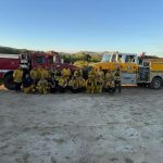 Suman esfuerzos Bomberos de Tijuana en el combate de incendios forestales en Tecate
