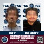 La FGE obtiene vinculaciones a proceso por robo equiparado de vehículo de motor