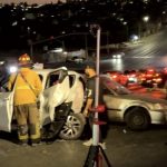 Fuerte choque tres vehículos en Bulevar Casa Blanca deja lesionados