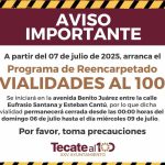 Anuncia Roman Cota arranque del programa de reencarpetado “Vialidades al 100“