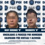 Logra FGE vinculación a proceso de cuatro imputados por homicidio calificado con ventaja y alevosía