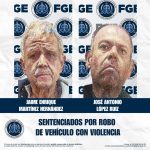 Por robo de vehículo con violencia dos hombres reciben pena condenatoria