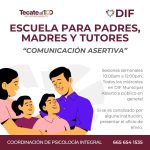 DIF Tecate invita a pláticas gratuitas para madres, padres y tutores