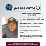 Pesquisa de Anfrony Morelos Pérez de 22 años de edad