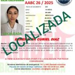Alerta Amber desactivada de Esmeralda Curiel Díaz de 14 años de edad