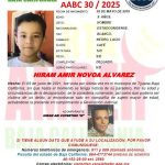 Alerta Amber B.C, Hiram Amir Novoa Álvarez de 9 años