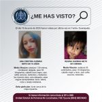 Pesquisa de Ana Cristina Guzmán Nieto de 19 años y Regina Guzmán Nieto de 8 meses