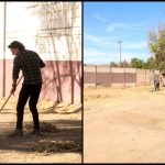 Andador del Estadio Manuel Ceceña recibe trabajos de limpieza tras la Feria Tecate en Marcha