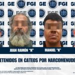 Cuatro detenidos en cateos por narcomenudeo