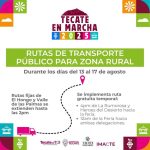 Rutas de transporte público para la zona rural durante la Feria Tecate en Marcha 2025