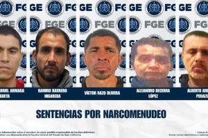 Sentencia a cinco personas por delitos contra la salud