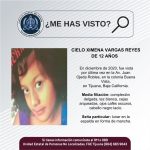 Pesquisa de Cielo Ximena Vargas Reyes de 12 años de edad