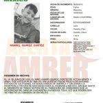 Colaboración de Alerta Amber para localizar a Hansel Quiroz Cortez de 9 años de edad