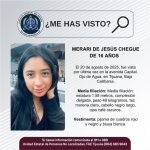 Pesquisa de Merari de Jesús Chegue de 16 años de edad