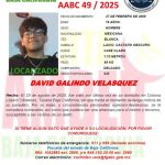 Alerta AMBER de David Galindo Velásquez de 16 años desactivada