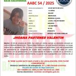 Alerta Amber de Jhoana Pastenes Valentín de 12 años de edad