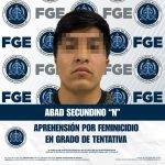 Agencia Estatal de Investigación aprehende a acusado de feminicidio en grado de tentativa
