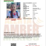 Programa Alerta AMBER México Jatzyri Yetzalem Ramírez Jiménez de 3 años