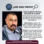 Pesquisa de Cruz Alberto Ortega Beltrán de 46 años