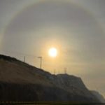 Halo solar adorna el cielo de Tijuana