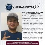 Pesquisa de Guillermo Adayr Balcazar Cancino de 22 años