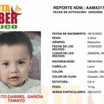 Se solicita la colaboración para localizar a Renato Gabriel García Tamayo de 3 años de edad